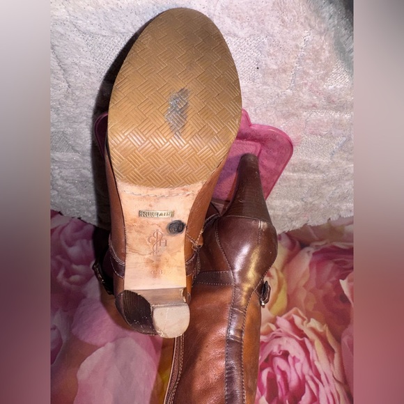 Cole Haan and Nike Air Brown Leather Heeled Boots - Picture 7 of 7